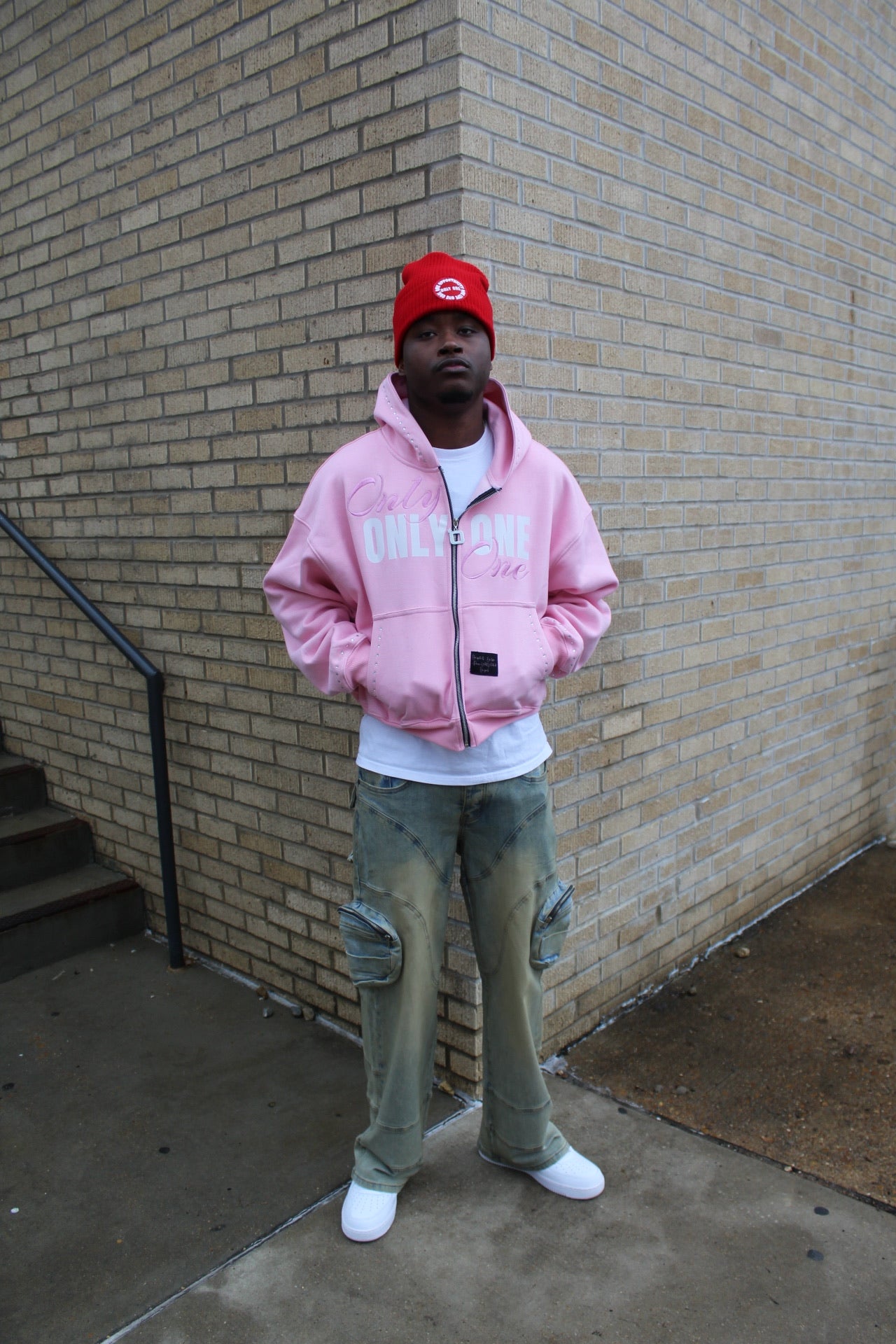 Pink “Rose” Zip Up Jacket