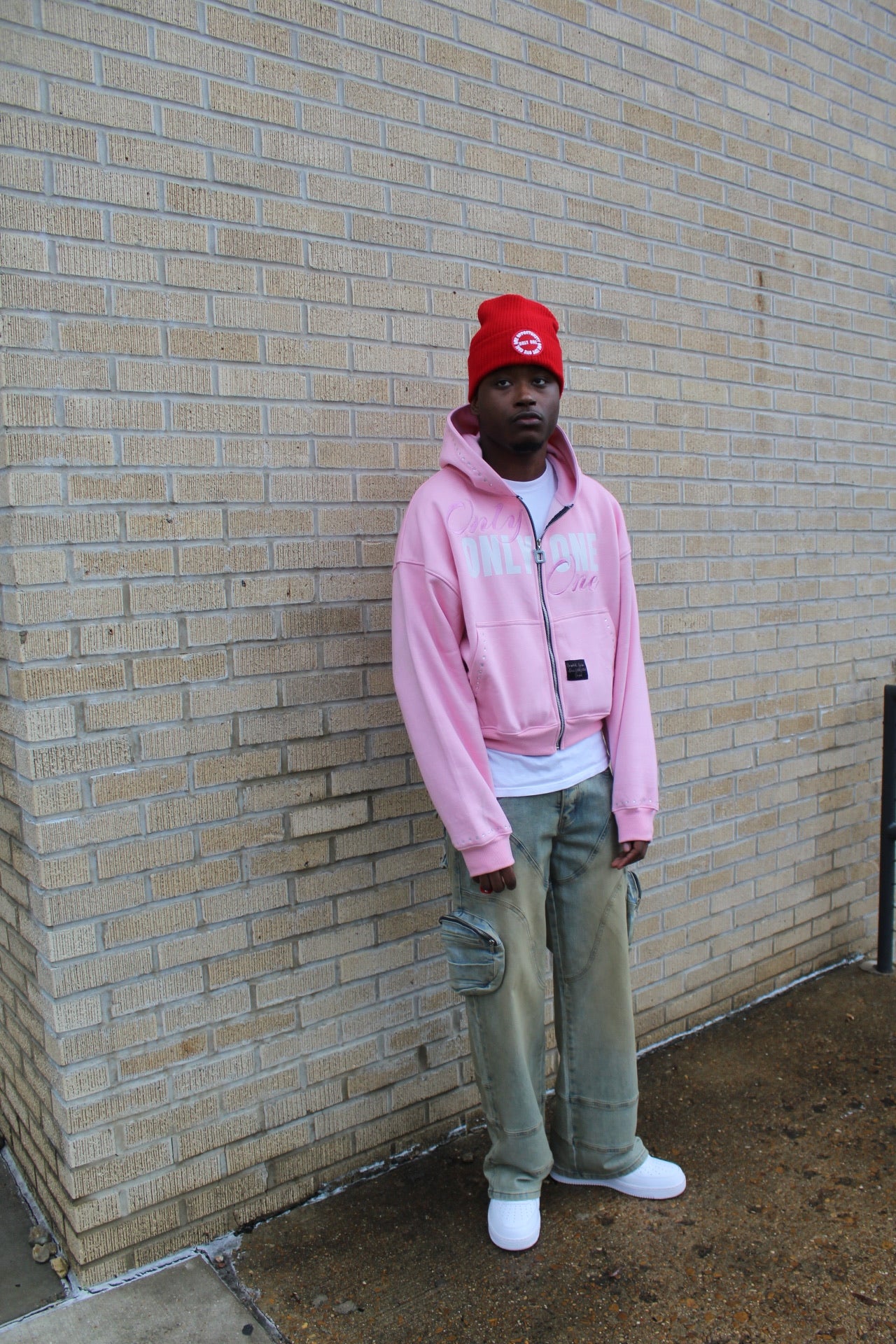 Pink “Rose” Zip Up Jacket