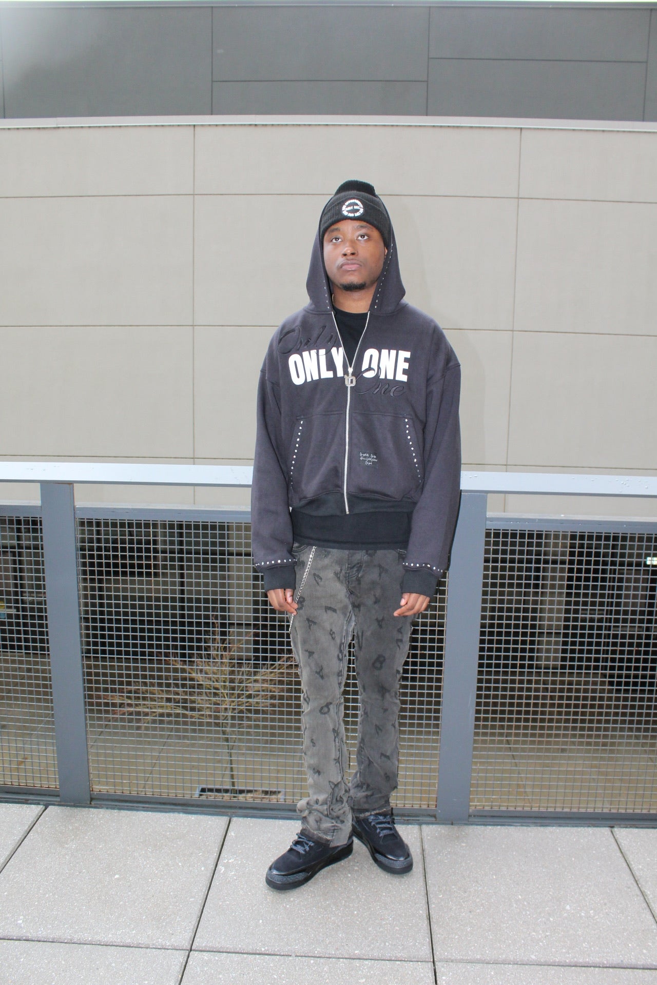 Black “Midnight” Zip Up Jacket